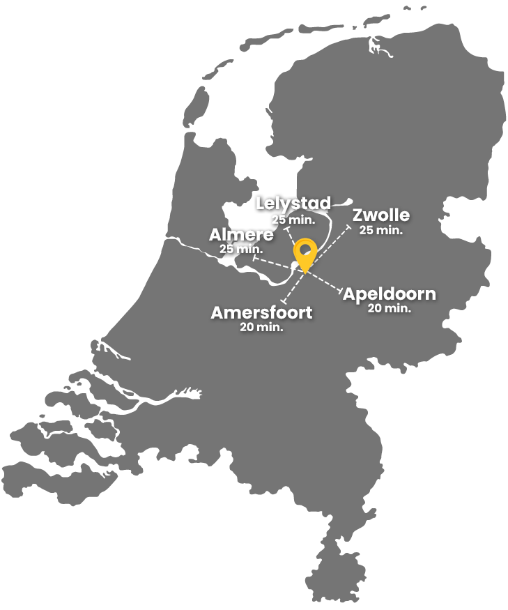 Kaart van Nederland